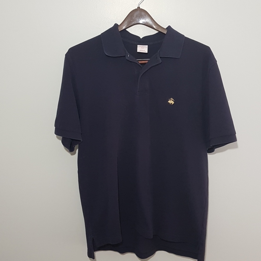 Men's Brooks Brothers Polo Navy Blue - L